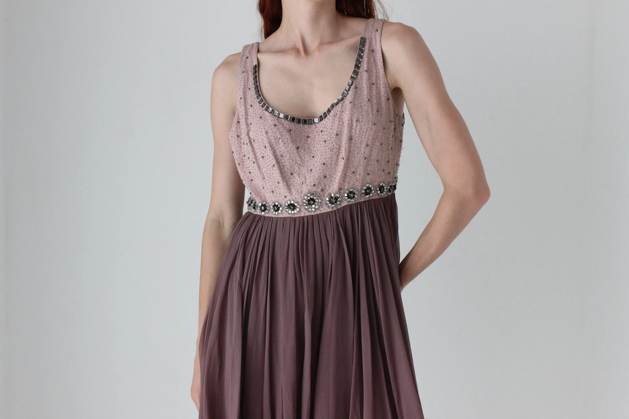 2000s Alannah Hill Silk Beaded Babydoll Dress