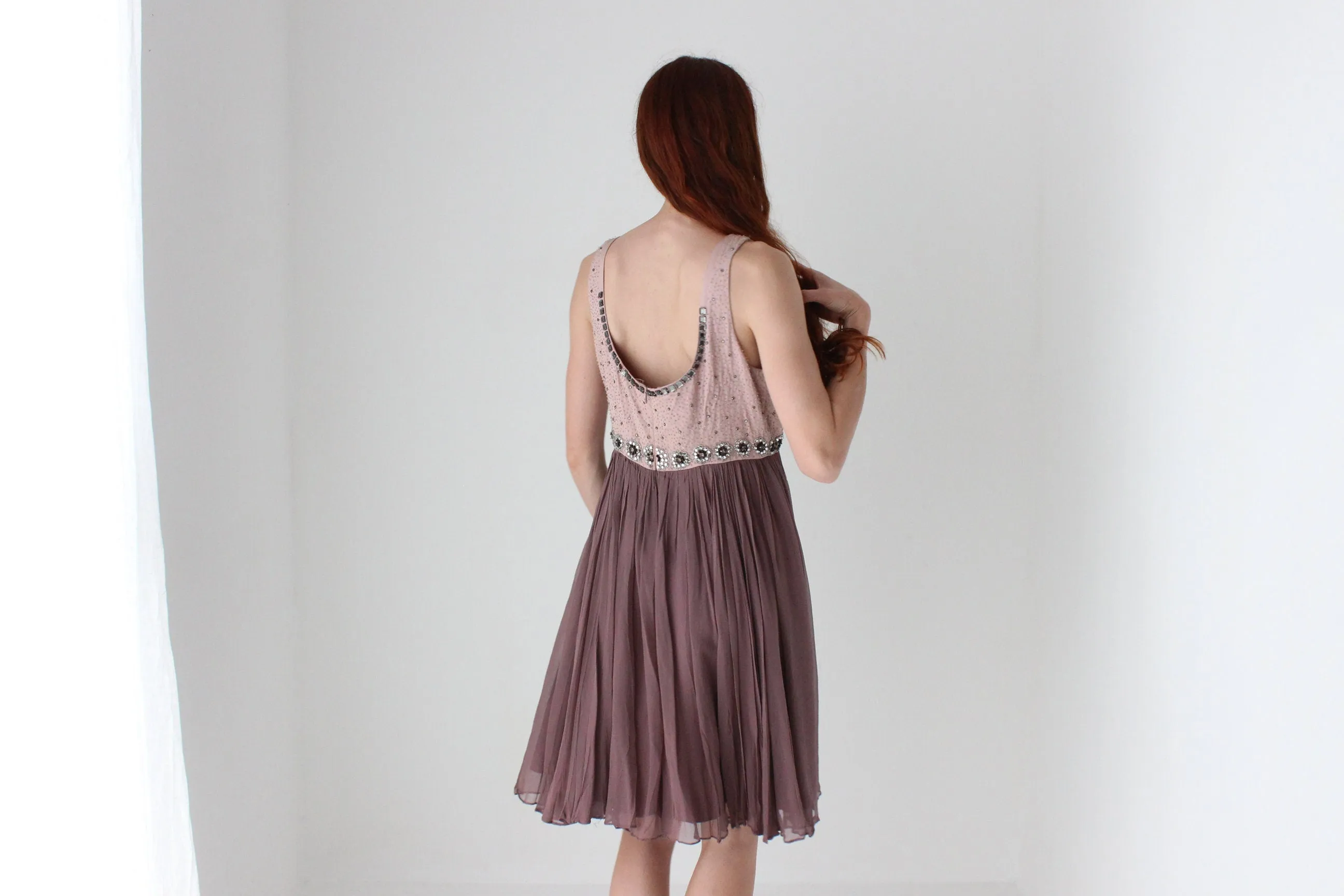 2000s Alannah Hill Silk Beaded Babydoll Dress