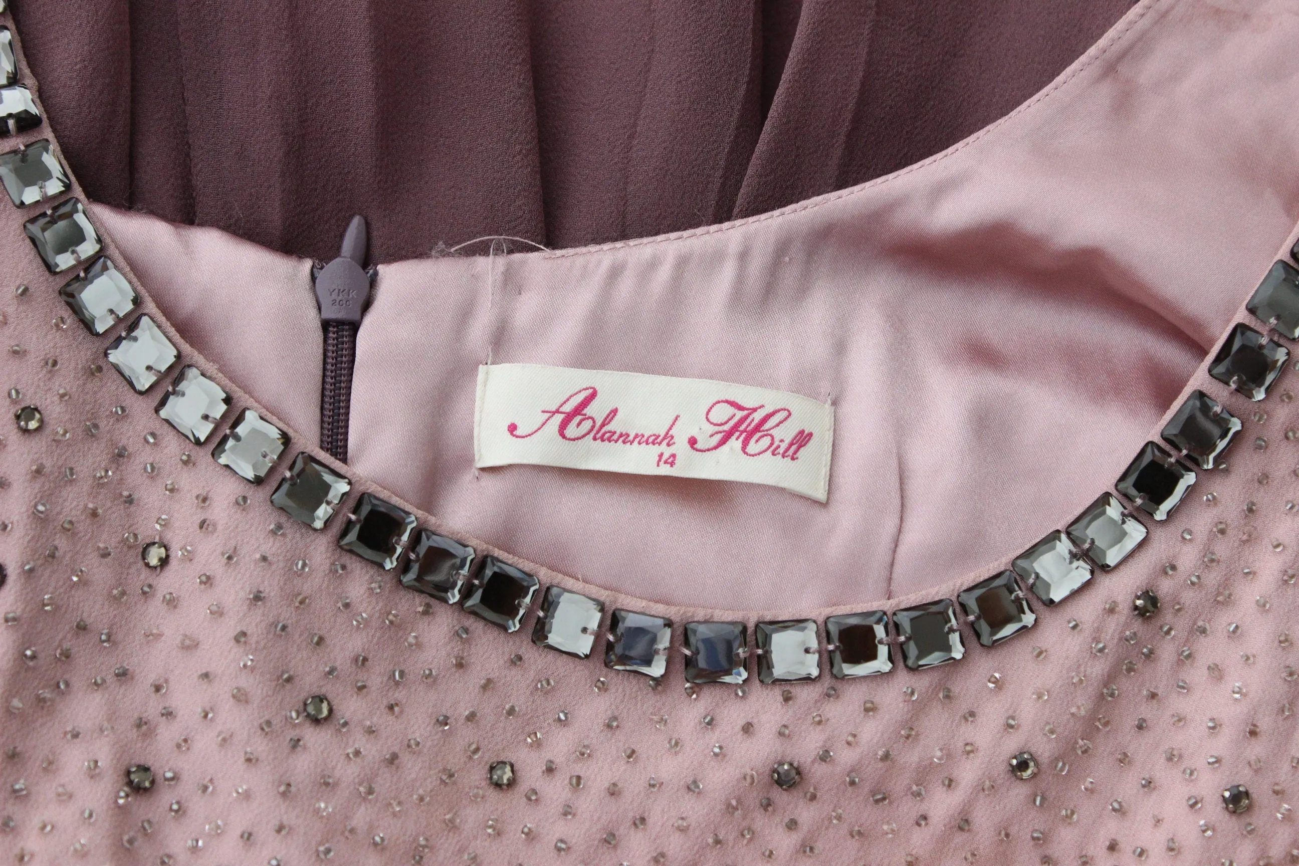 2000s Alannah Hill Silk Beaded Babydoll Dress