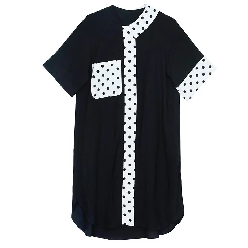8GIRLS DESIGN POLKA DOT PRINT T SHIRT DRESS