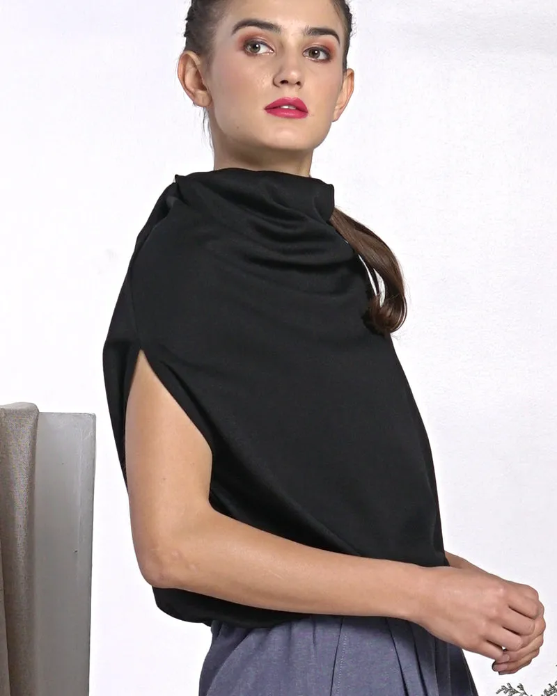Alani Cowl Neck Ponto Stretch Top