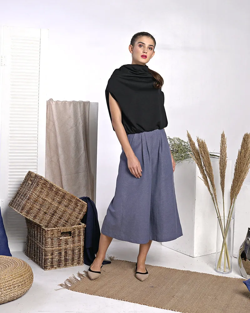 Alani Cowl Neck Ponto Stretch Top