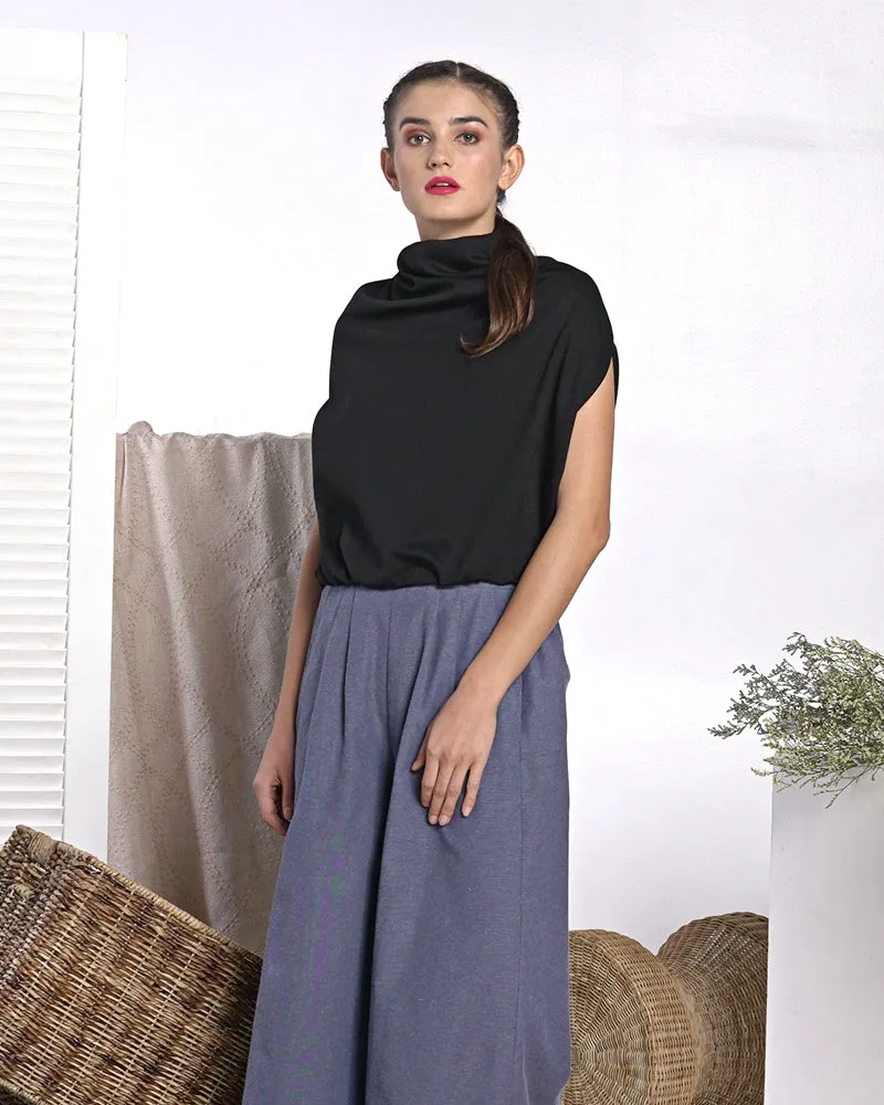 Alani Cowl Neck Ponto Stretch Top