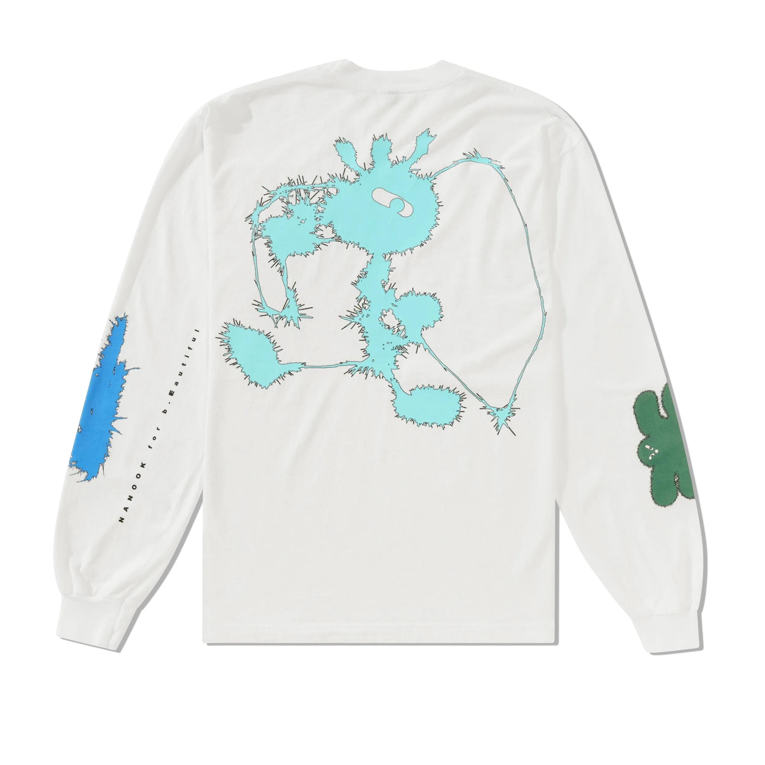 b.Eautiful x NANOOK Red L/S Tee, White