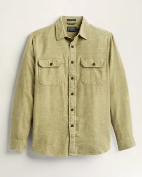 Burnside Flannel Shirt - Tan Brown  Heather