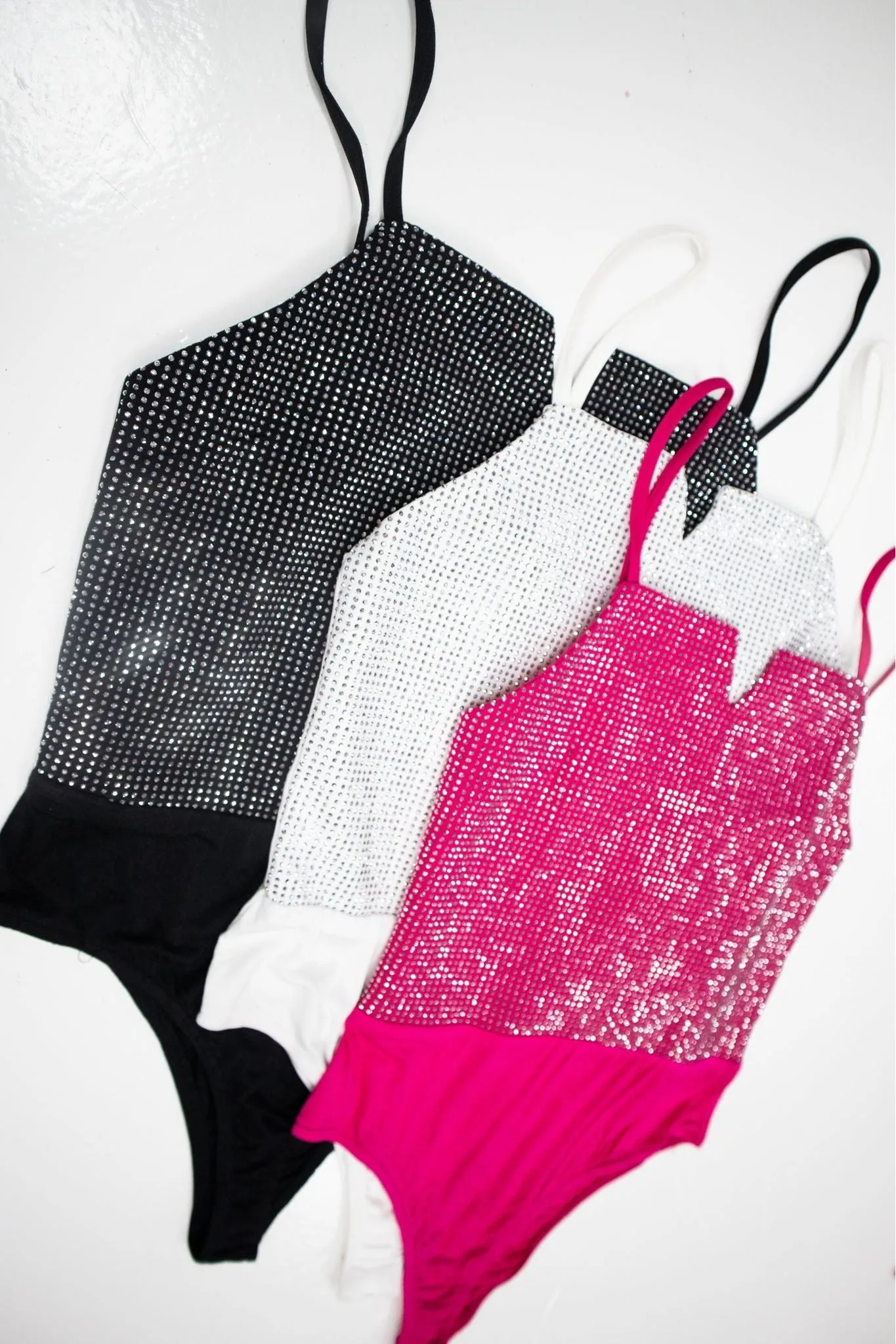 Cello Crystals Rhinestone Bodysuit