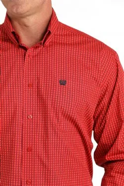 CINCH MONEY PRINT BUTTON DOWN WESTERN SHIRT
