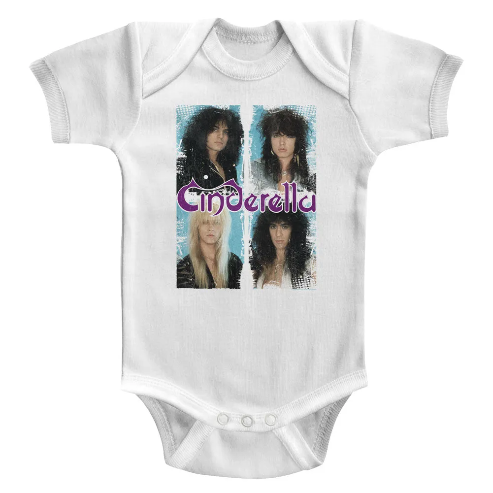 Cinderella Infant S/S Bodysuit - Boxed In - Solid White