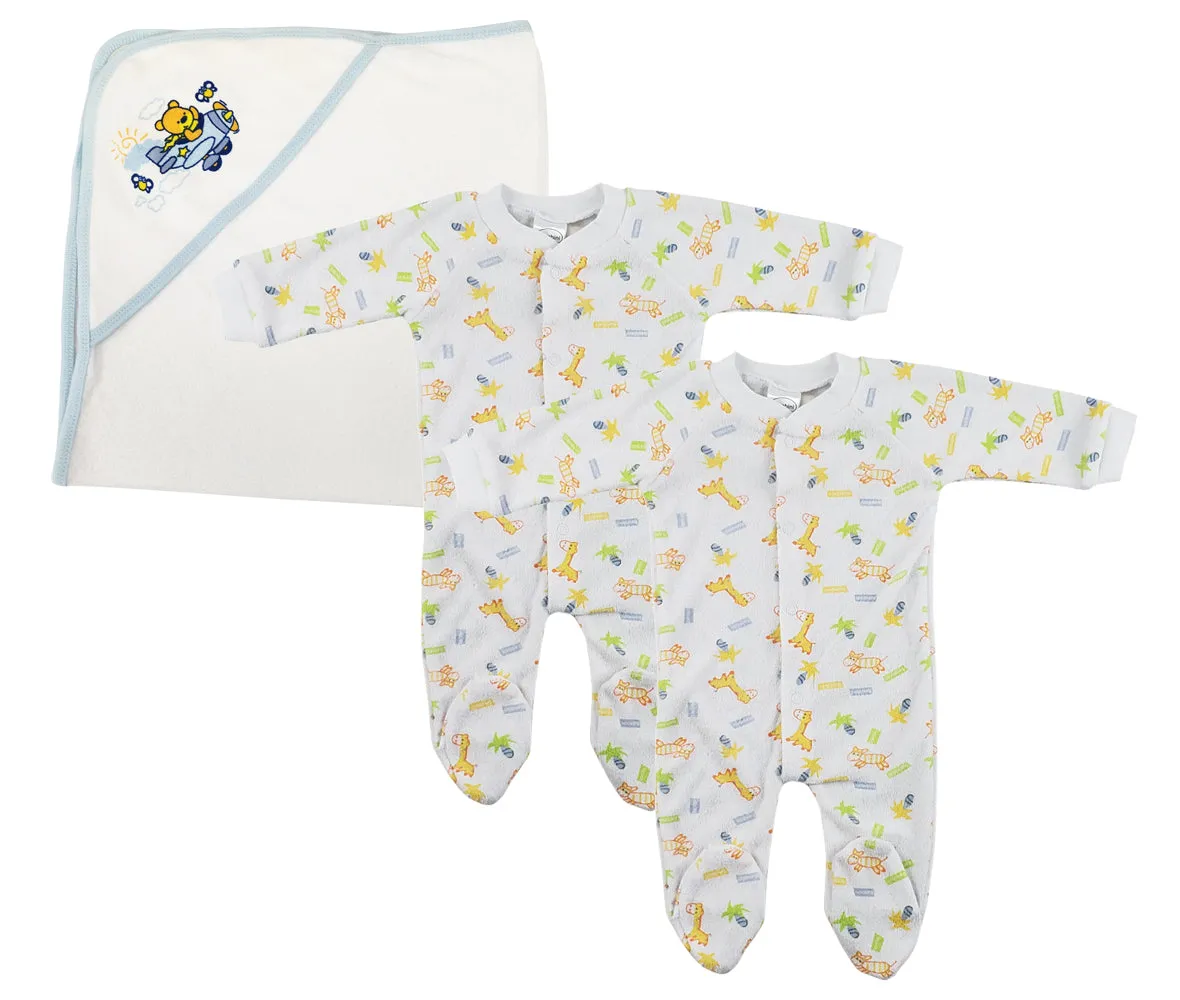 Closed-toe Sleep & Play (pack Of 3 ) Nc_0722s