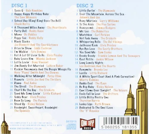 CRUISIN' STORY 1957: Dale Hawkins, Tune Weavers, Heartbeats, Buddy Knox, Wanda Jackson (2 CDs)
