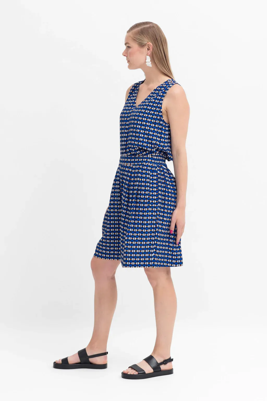 Elk Torill Culotte - Bright Blue Indah Print