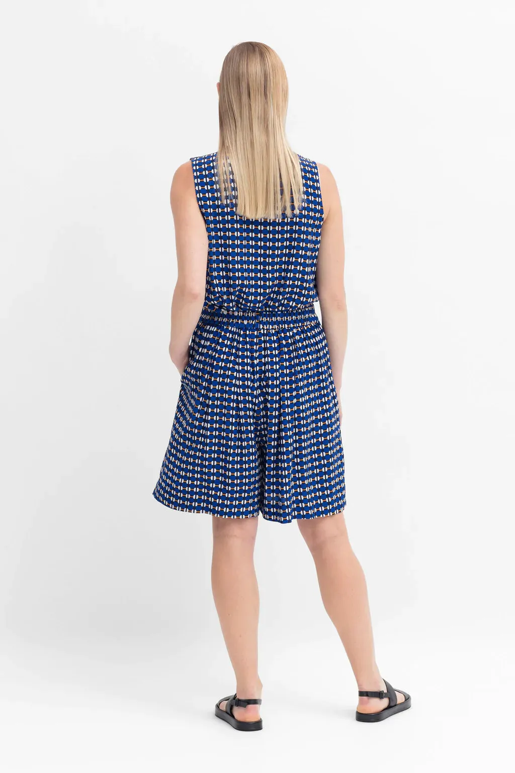 Elk Torill Culotte - Bright Blue Indah Print