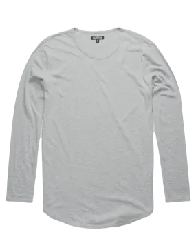 ELWOOD L/S CURVED HEM SHIRT H GRY - EMT013859