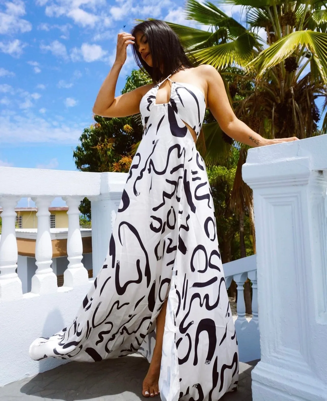 Fashion Summer Slit Maxi Dress