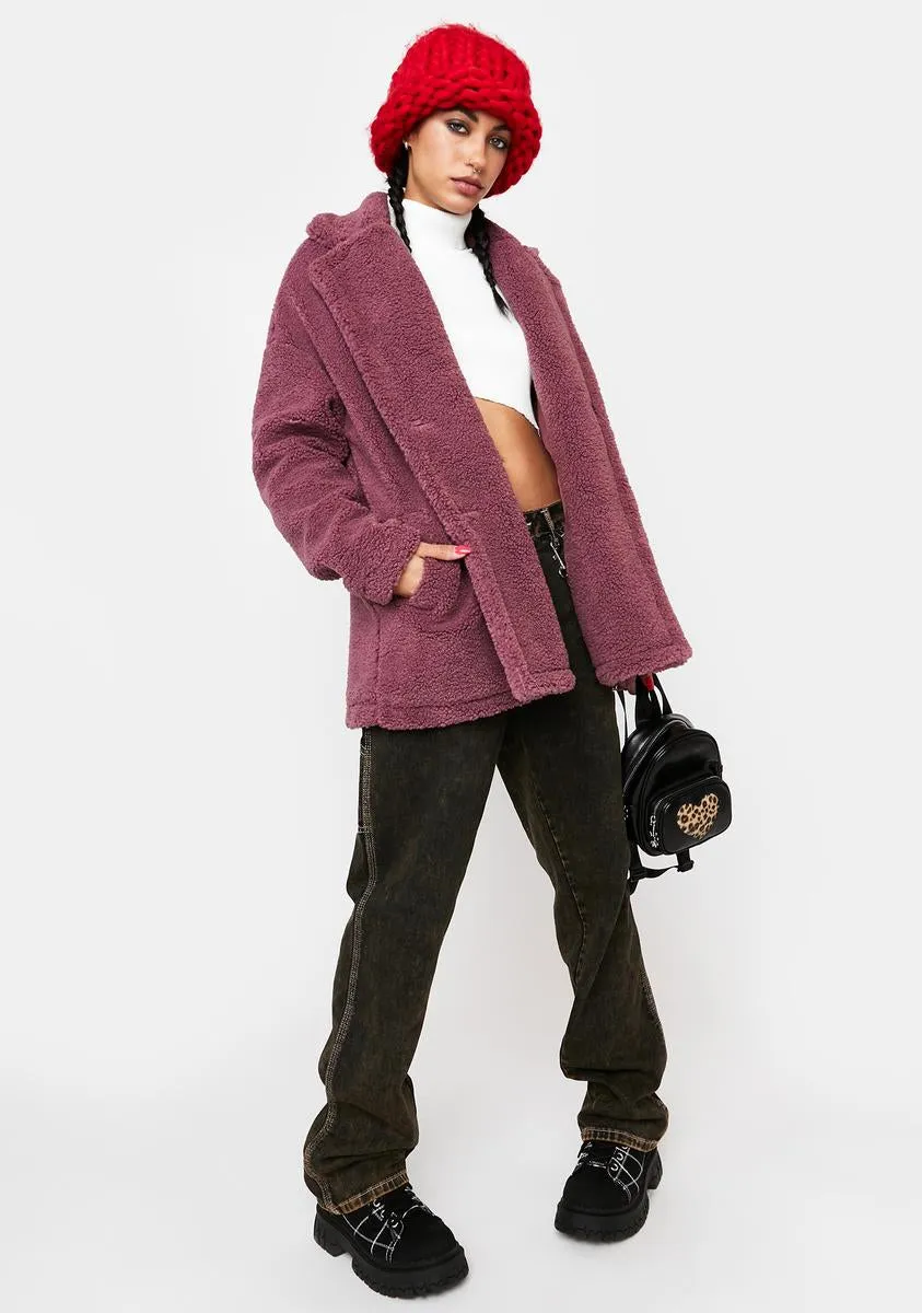 Follow The Winds Fuzzy Peacoat