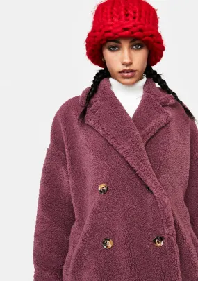 Follow The Winds Fuzzy Peacoat