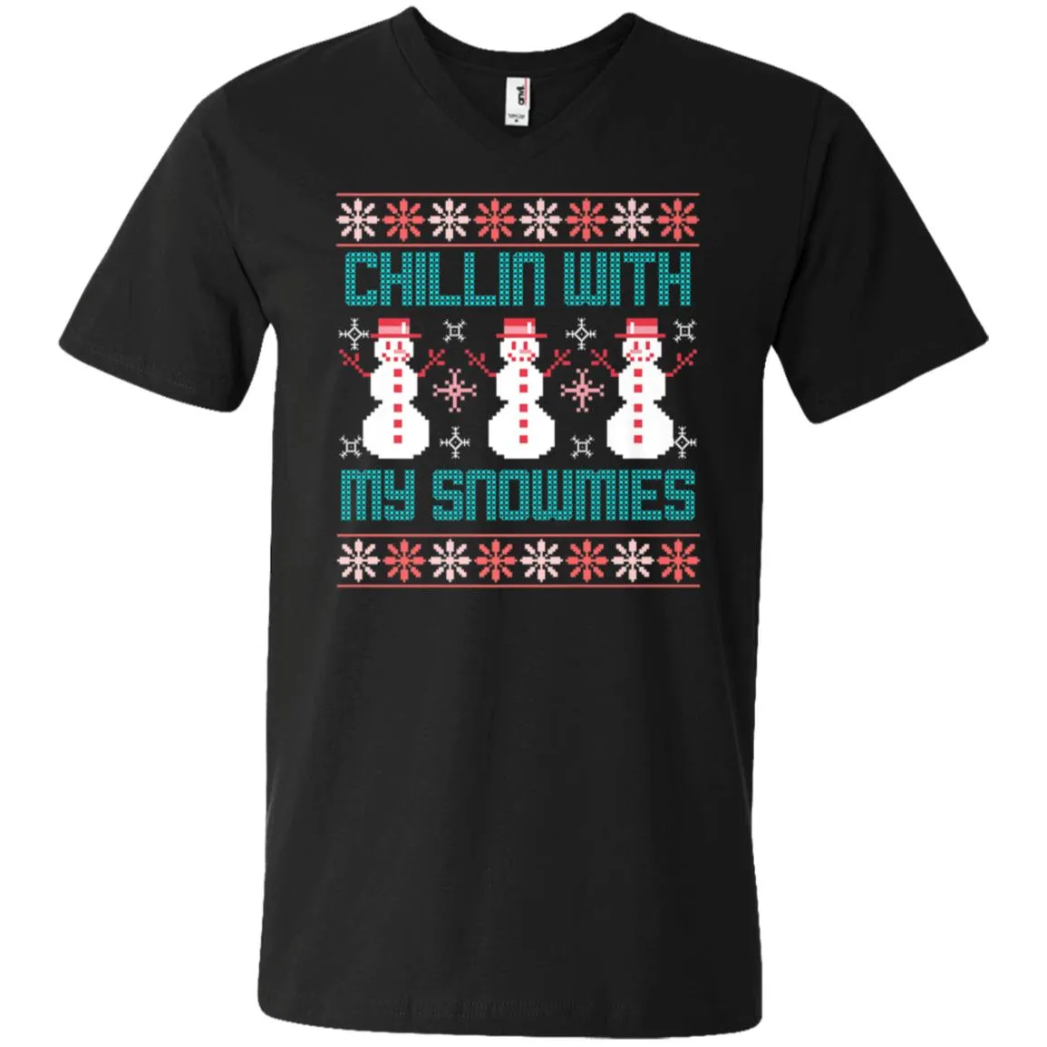 Fun Ugly Christmas Style Men V-Neck T-Shirt