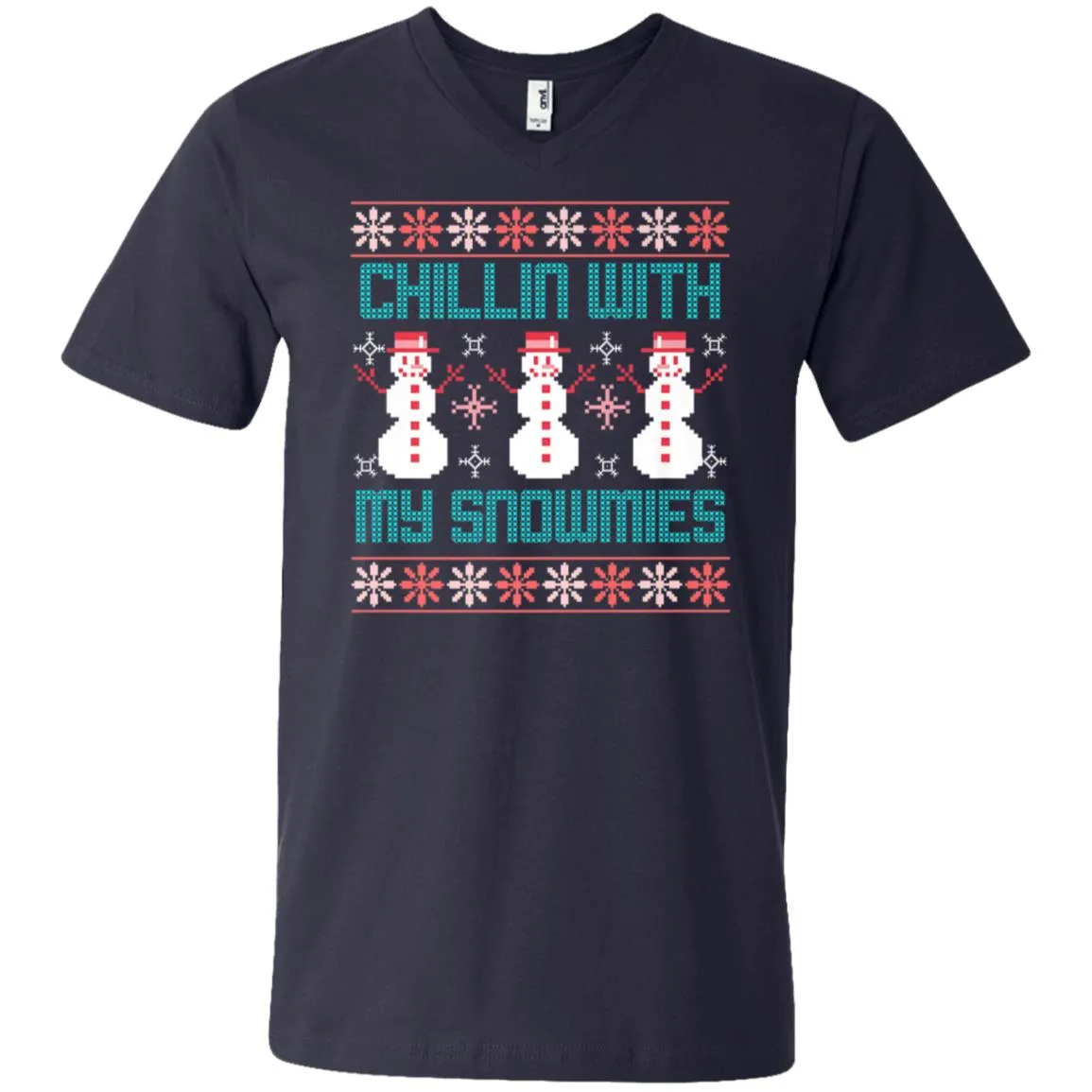 Fun Ugly Christmas Style Men V-Neck T-Shirt