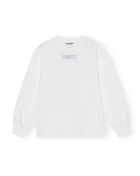 Future Heavy Jersey Rose Long Sleeve T-Shirt - Bright White