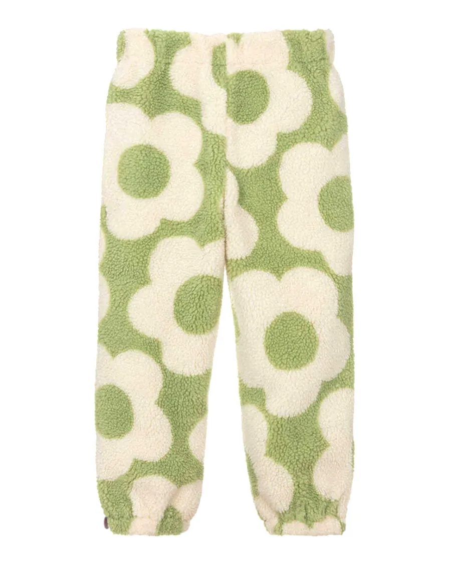 Graphic Flowers Teddy Joggers