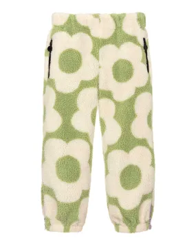 Graphic Flowers Teddy Joggers