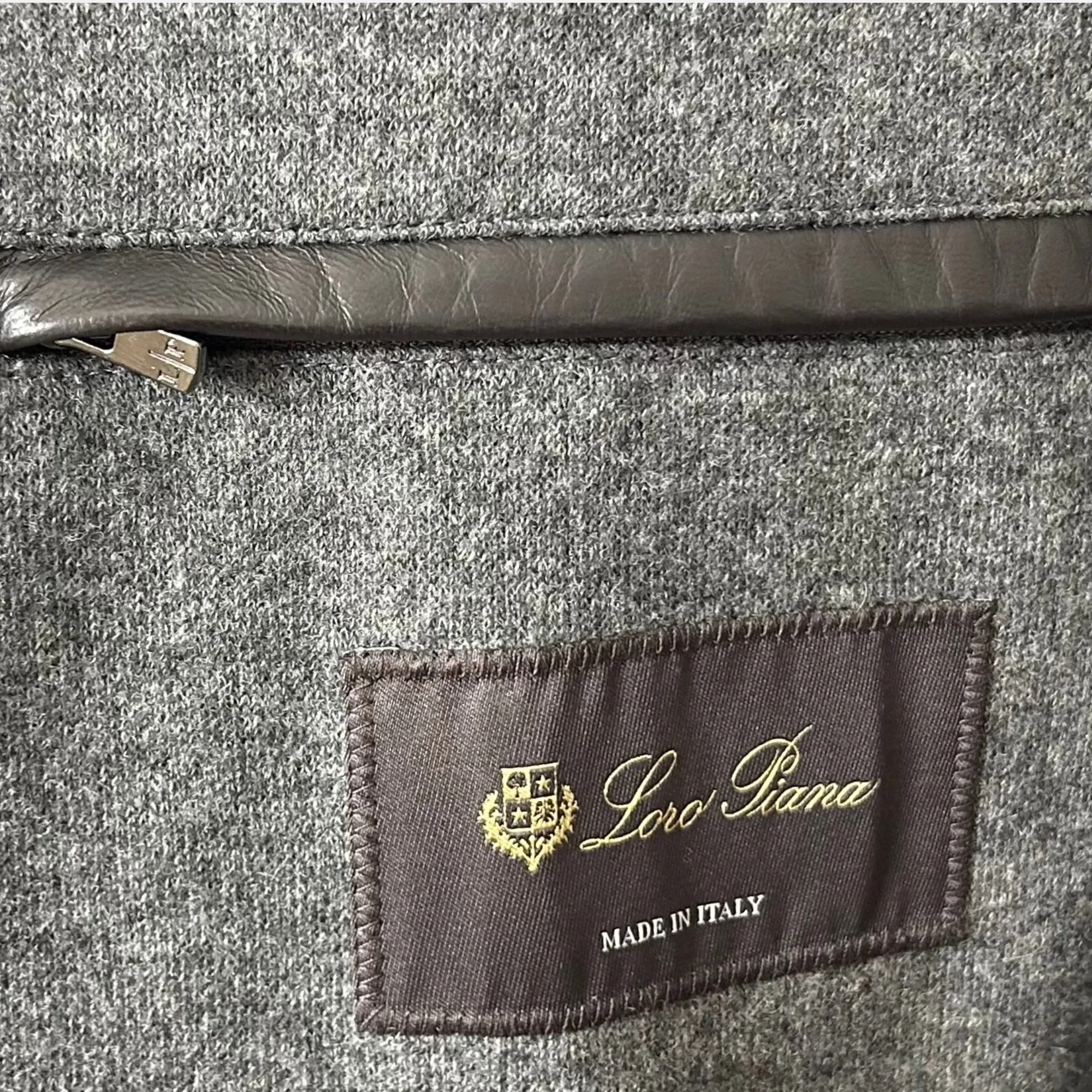 Grey Melange Cashmere Coat (M)