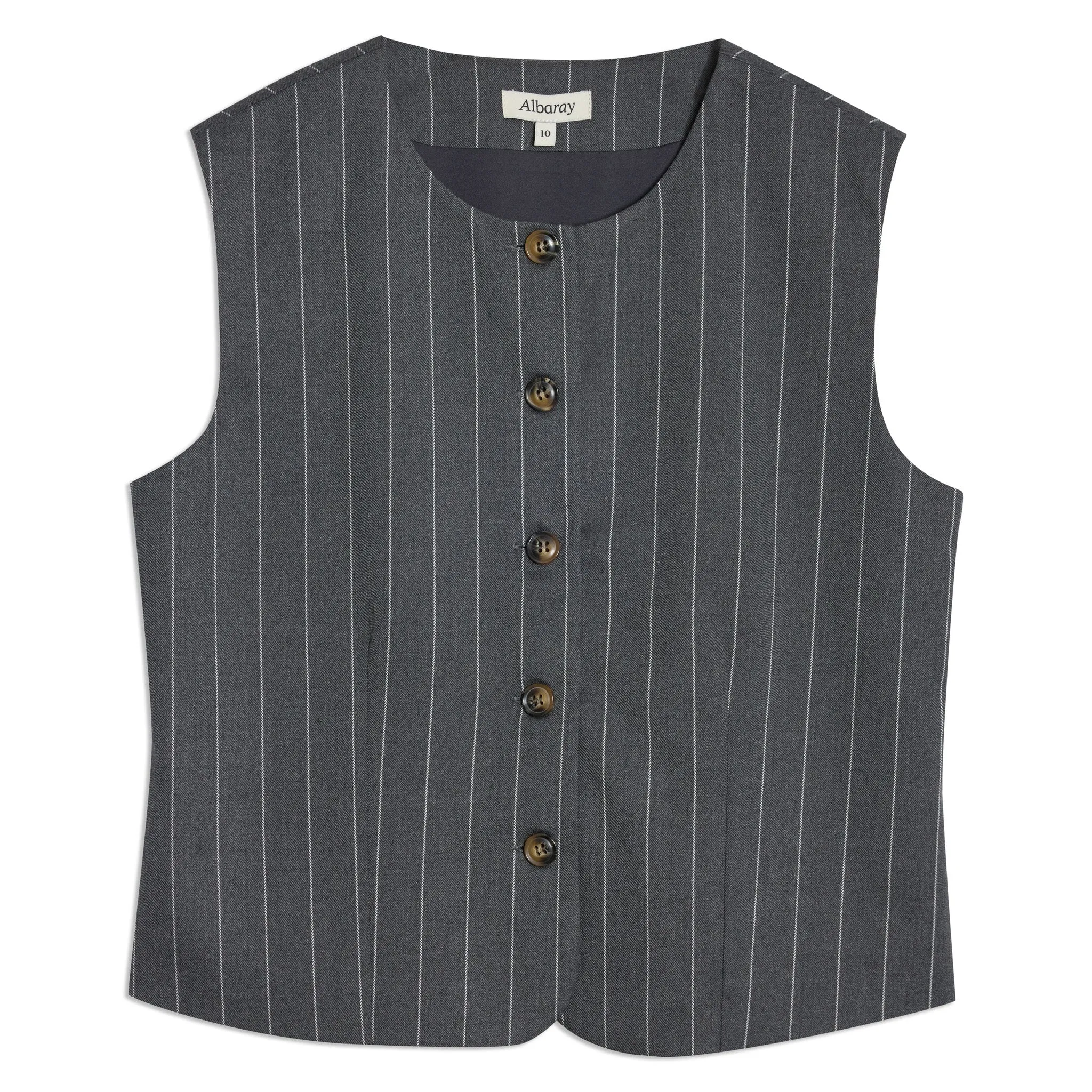 Grey Pinstripe Waistcoat