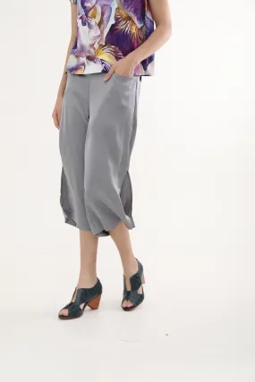 Grey Satin Culottes  ( NEW )