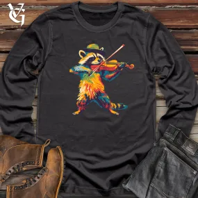 Hipster Raccoon Violinist Long Sleeve