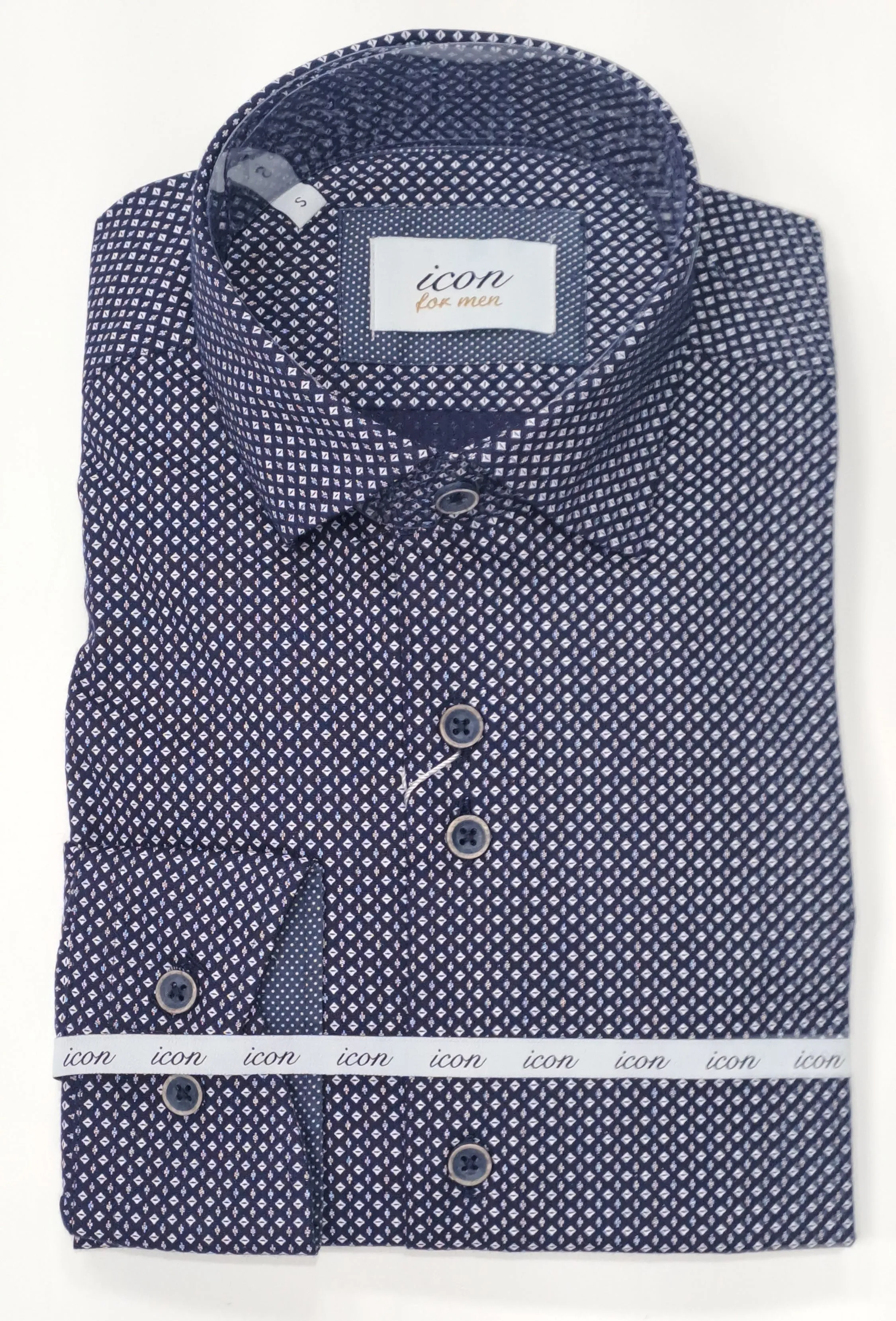 Icon For Men Long Sleeve Shirt 067 - Navy