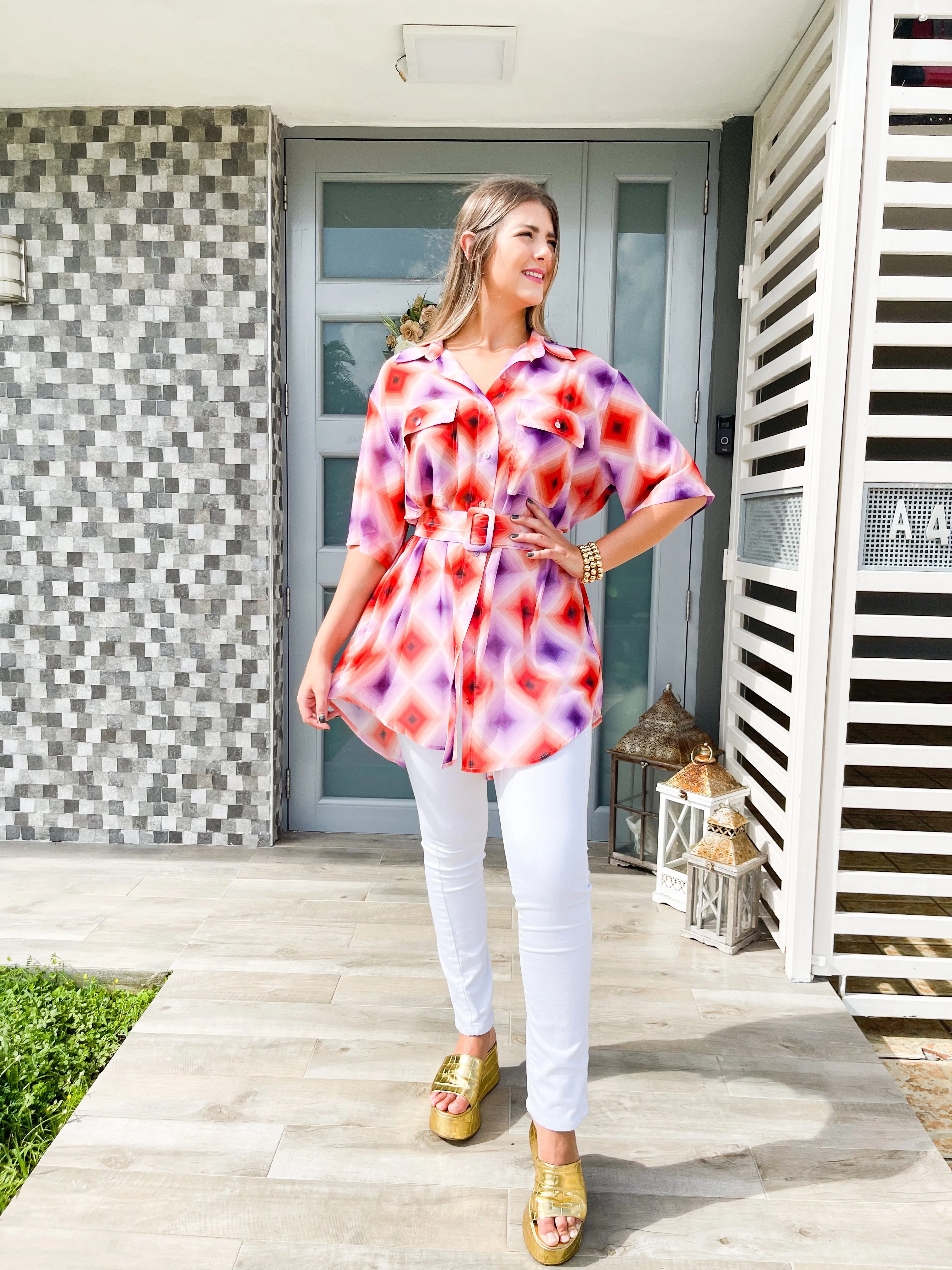 KALEIDOSCOPE SHIRT/DRESS