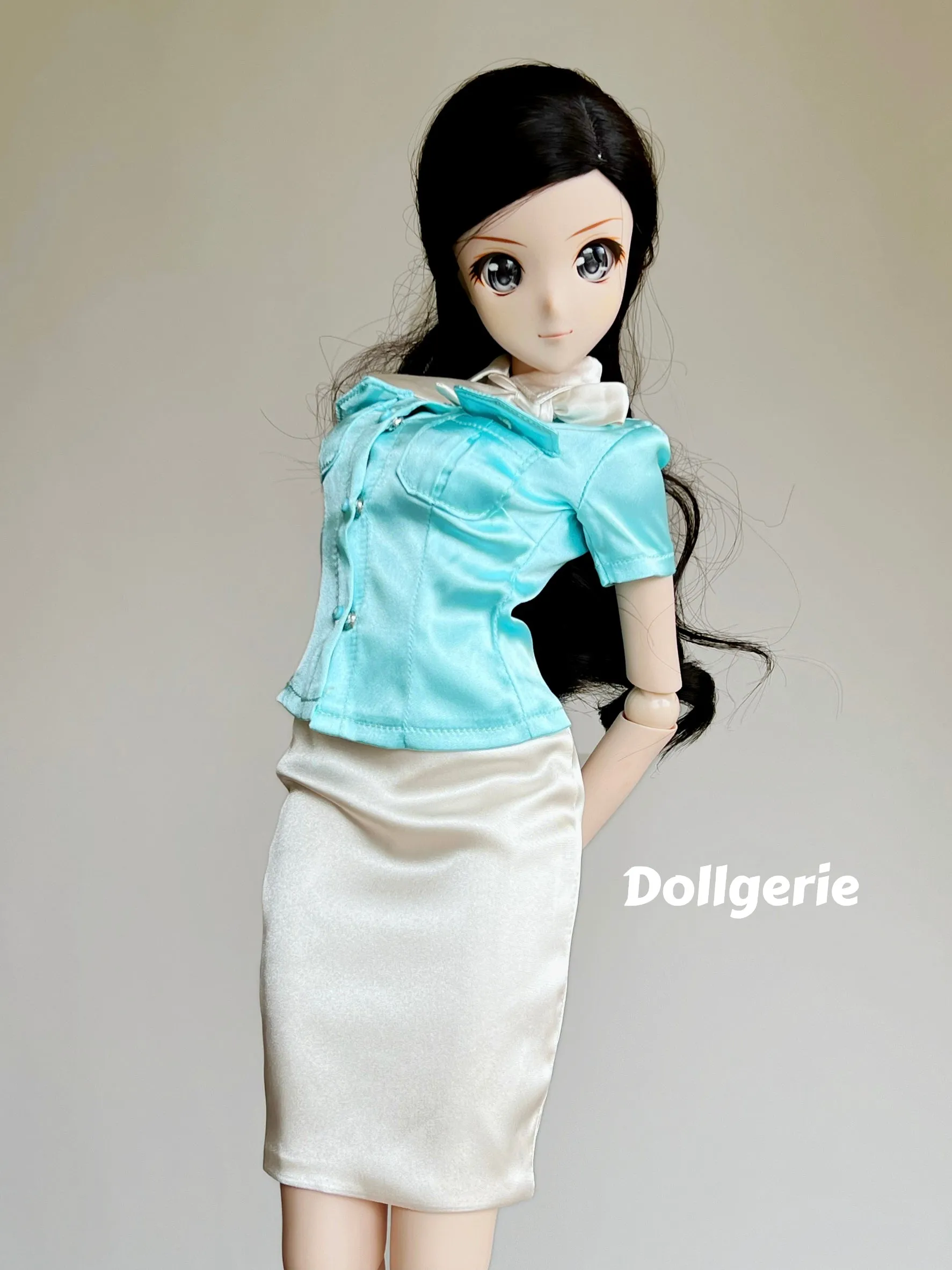 Korean Air inspired Flight Attendant Uniform for SmartDoll or DD