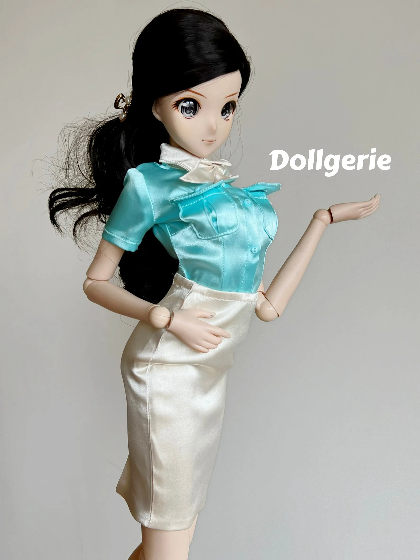 Korean Air inspired Flight Attendant Uniform for SmartDoll or DD