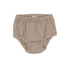 Lil Legs Latte Ribbed Bloomers
