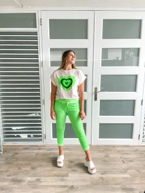 NEON CRINKLE JOGGERS