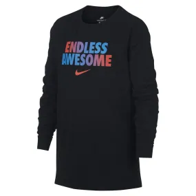 Nike Endless Awesome Black Boy's Long Sleeve Shirt