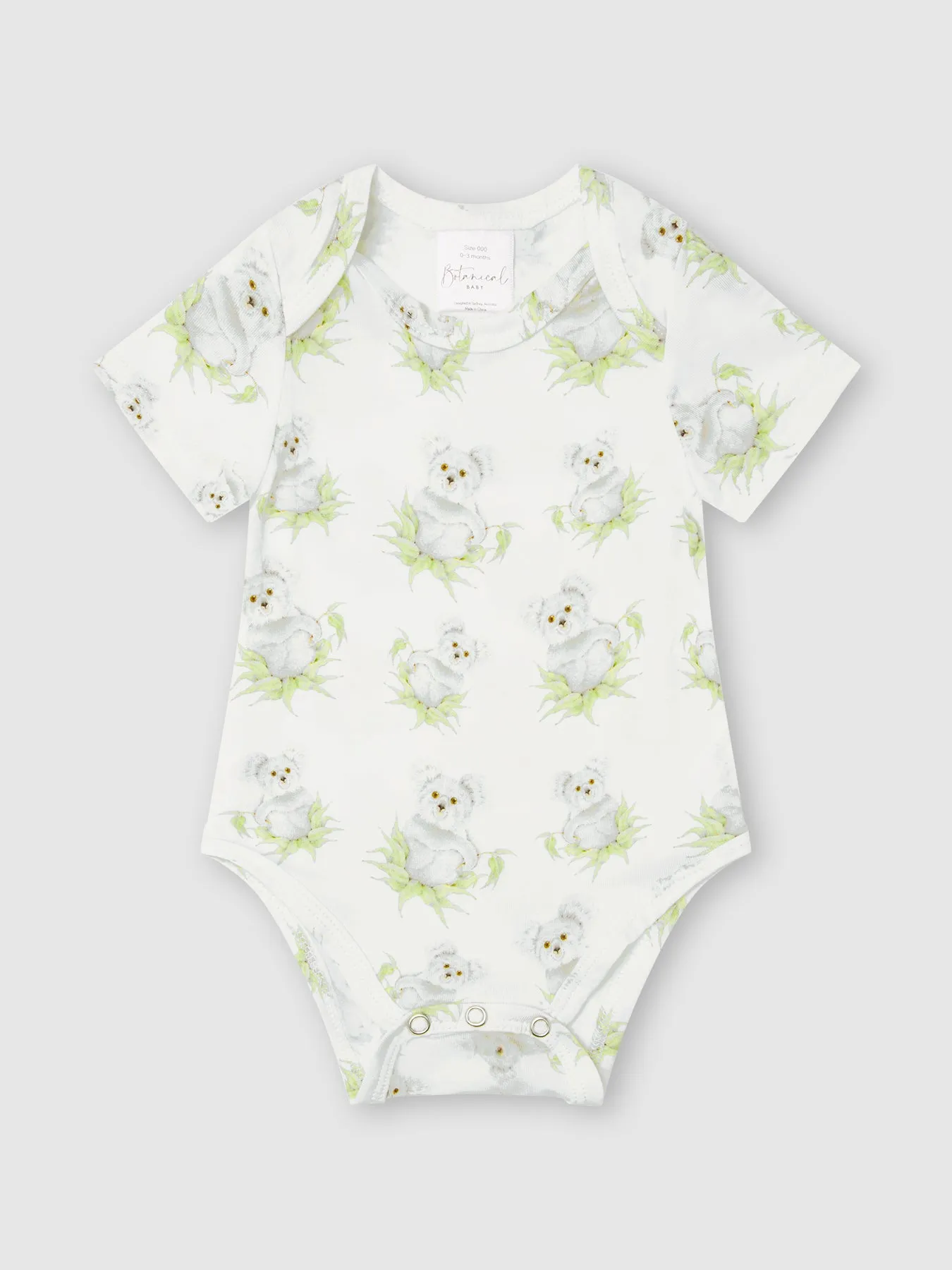 Organic Bodysuit in Koala