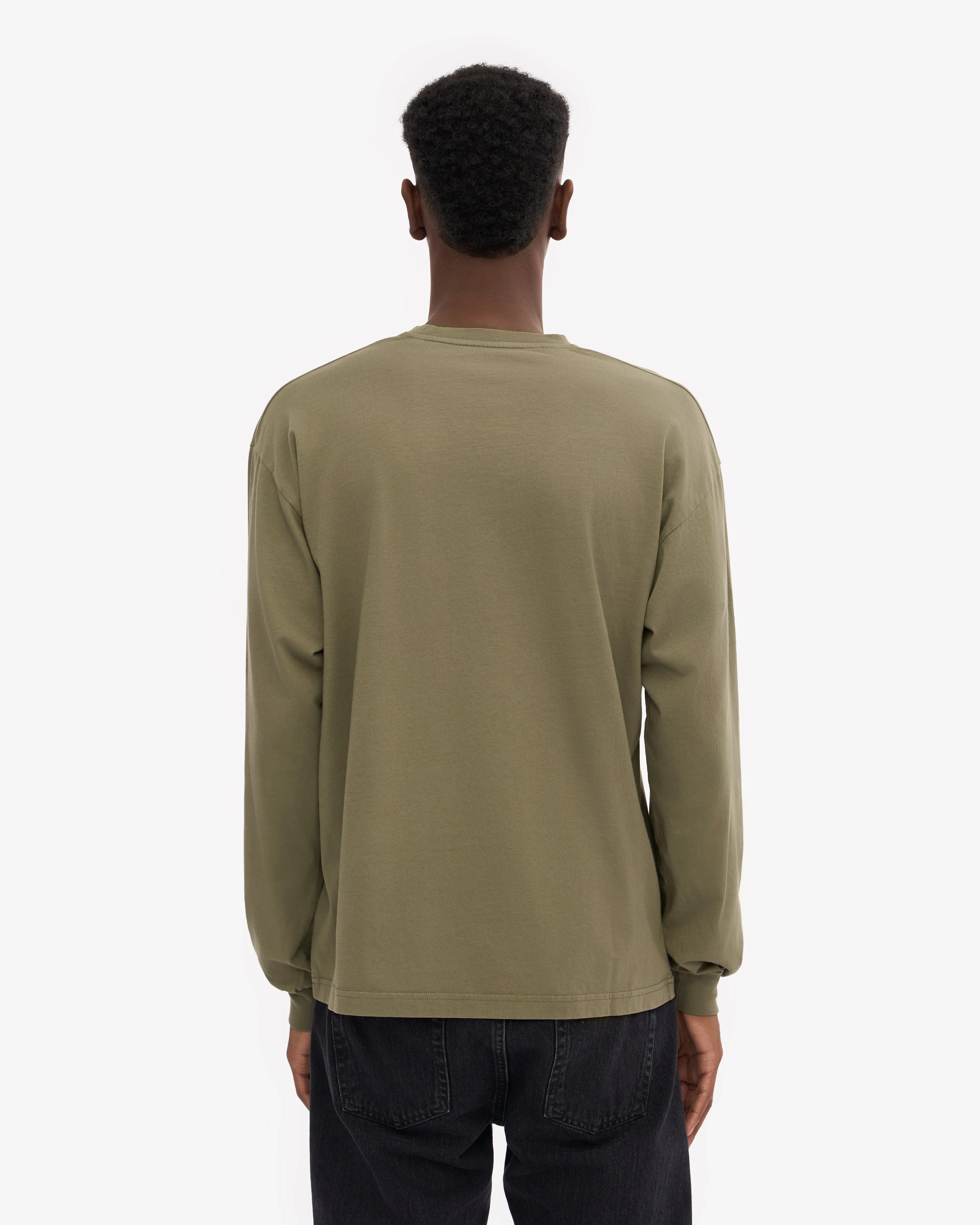 Oversized Organic LS T-Shirt - Dusty Olive