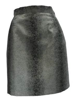 Ozbek 1990s Vintage Pencil Skirt in Mottled Brocade, UK10
