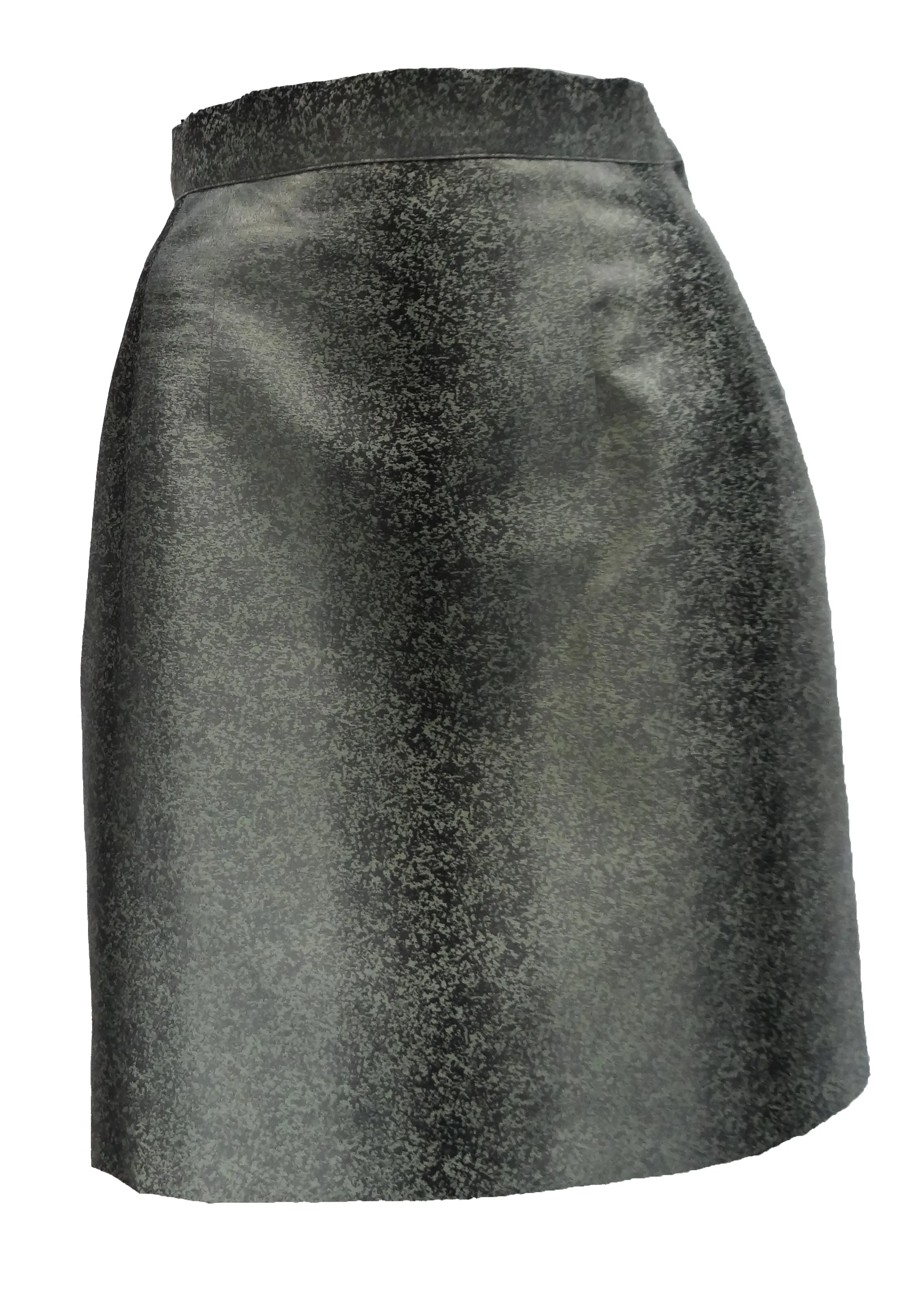 Ozbek 1990s Vintage Pencil Skirt in Mottled Brocade, UK10