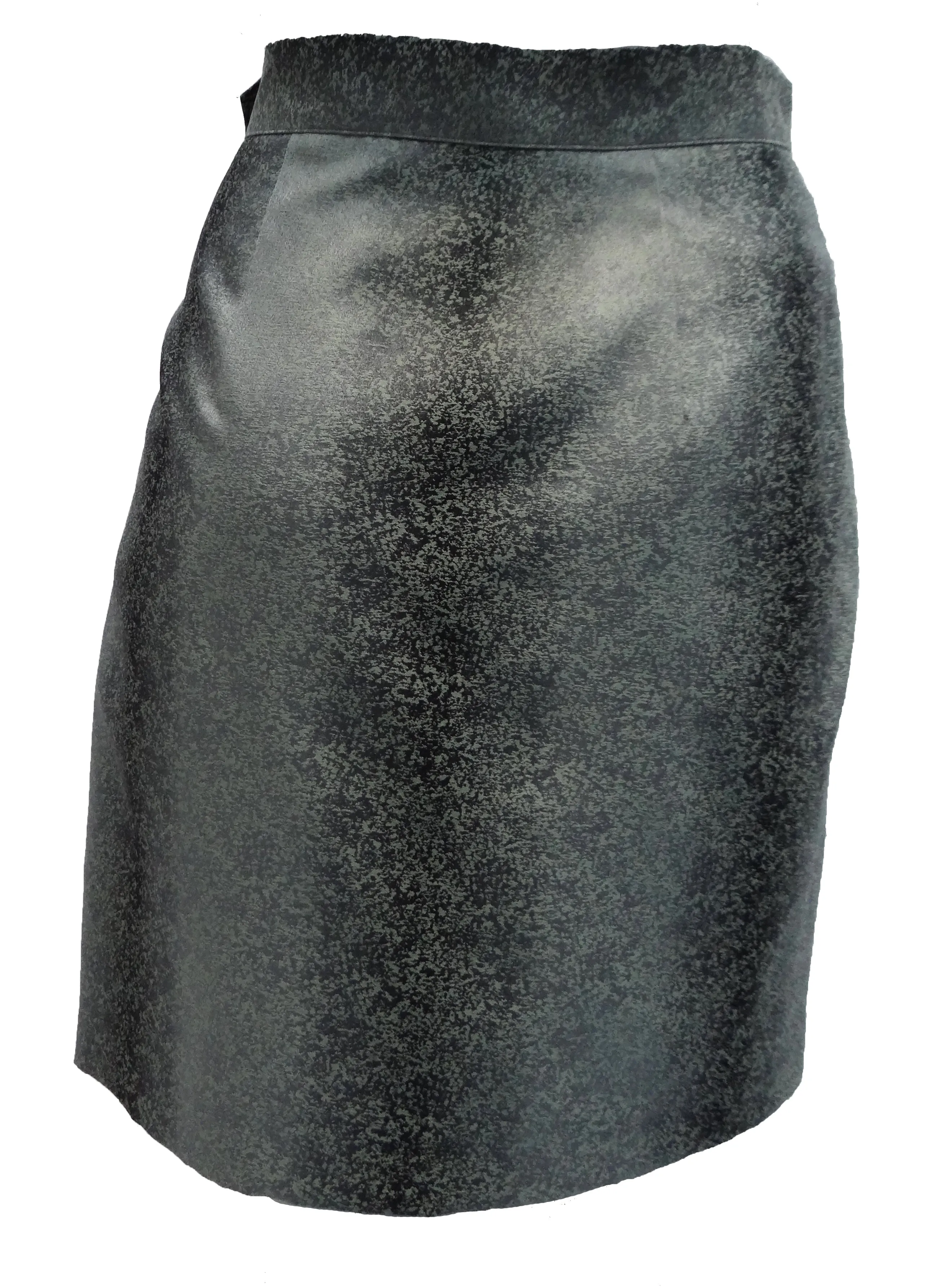 Ozbek 1990s Vintage Pencil Skirt in Mottled Brocade, UK10