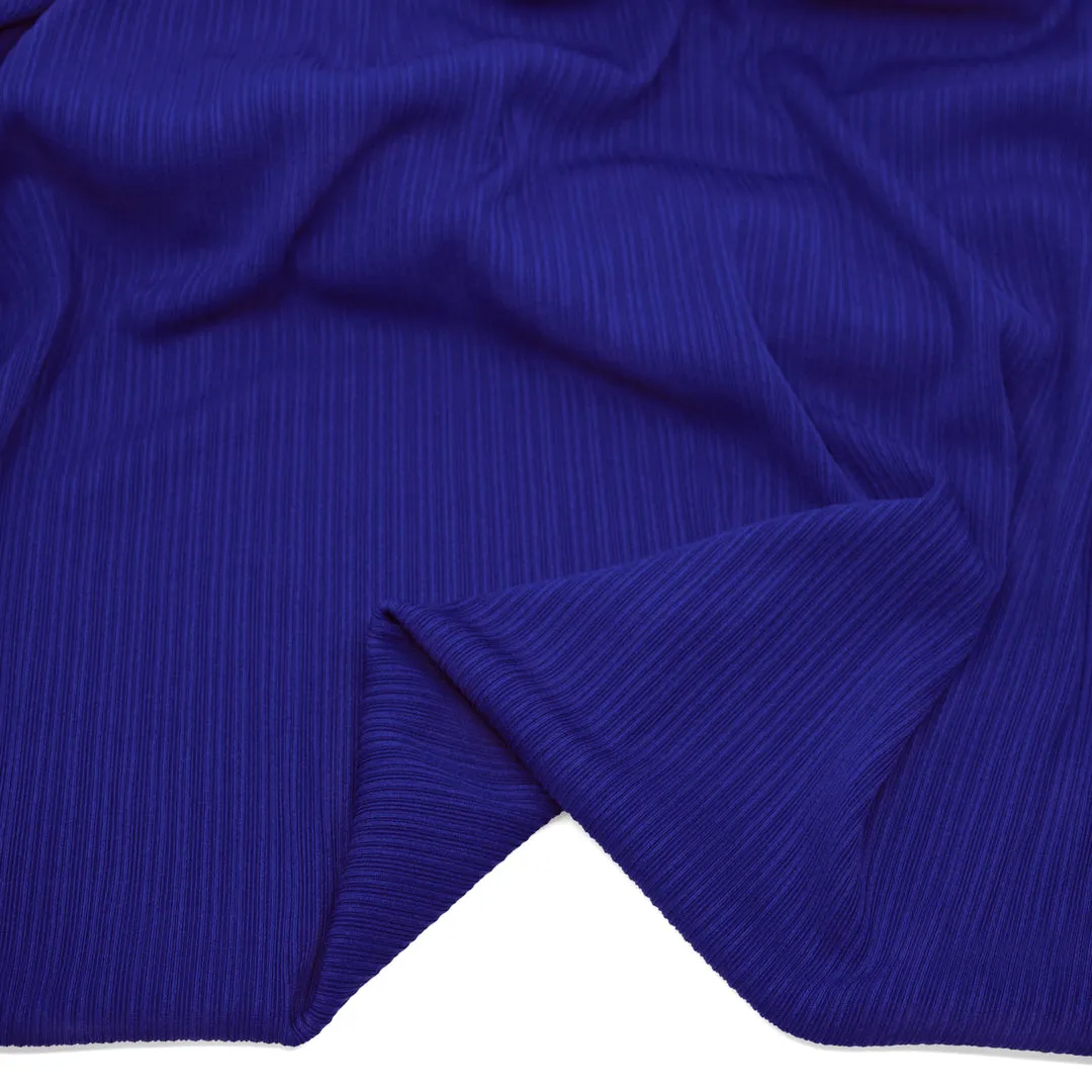 Remnant - 1.7m - Ripple Rib Knit - Azure