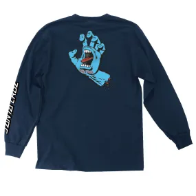 Santa Cruz Screaming Hand Long Sleeve T-Shirt Navy