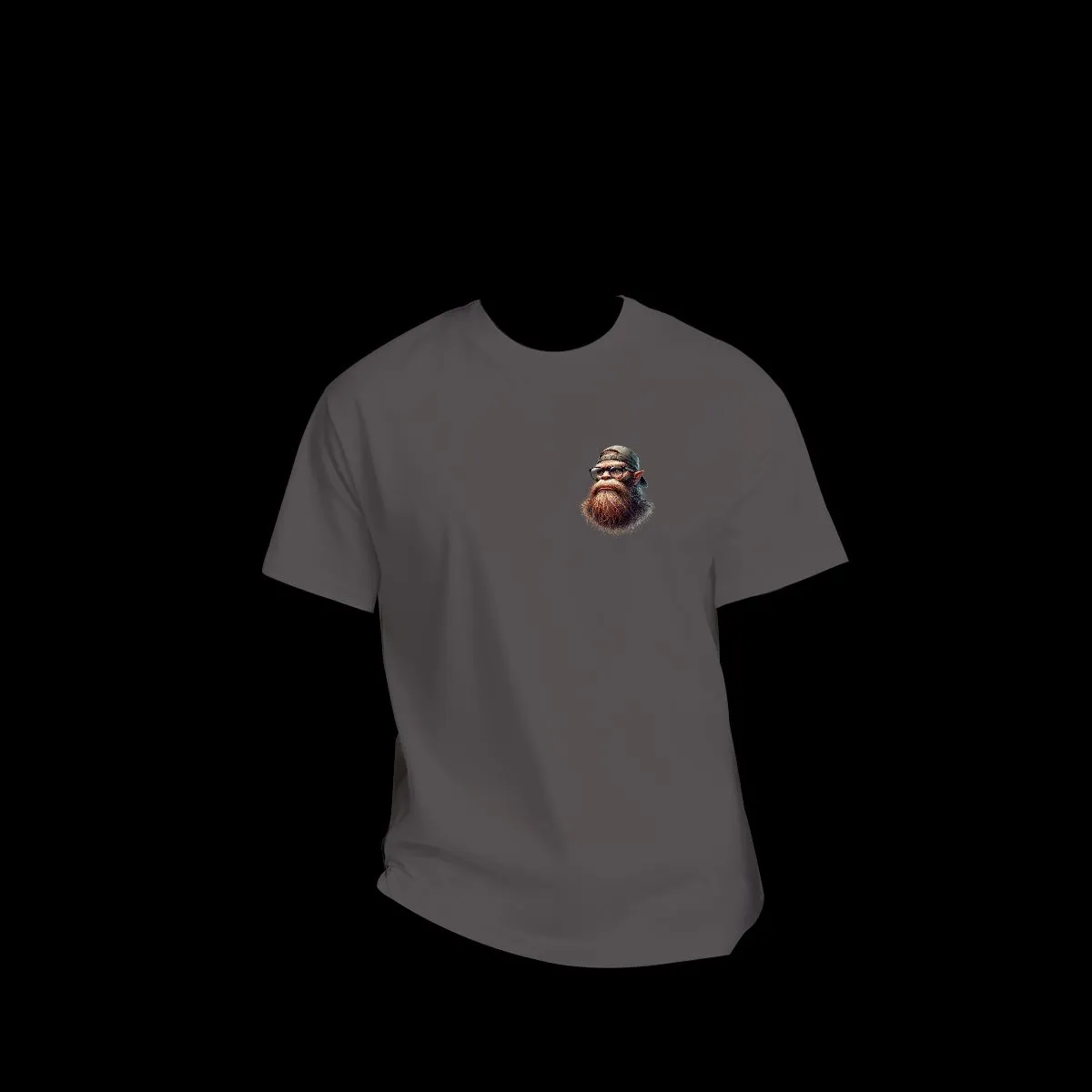 Sarcastic Sasquatch Short Sleeve 100% Cotton T-shirt- Double Sided