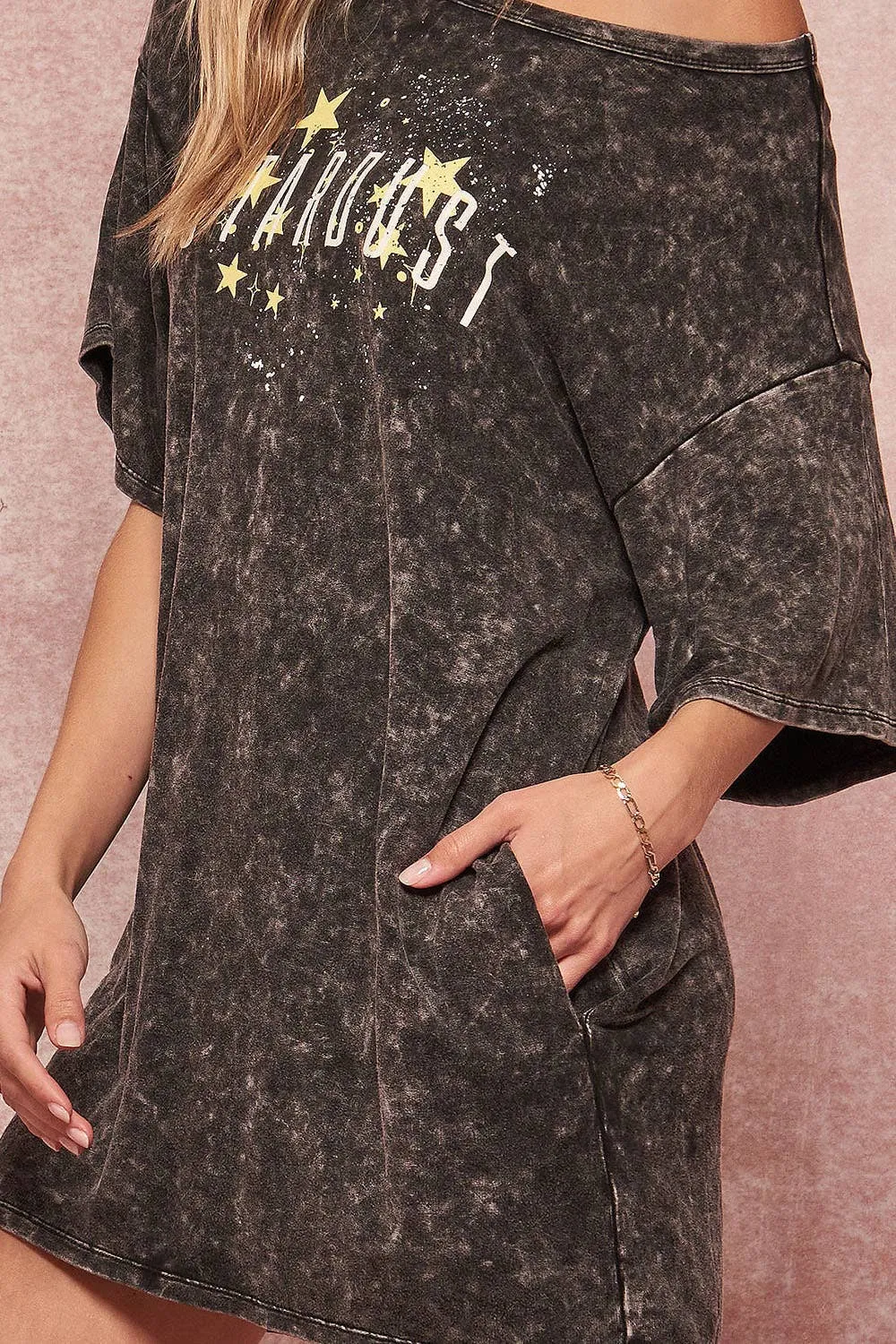 Stardust Vintage-Wash T-Shirt Mini Dress