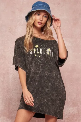 Stardust Vintage-Wash T-Shirt Mini Dress