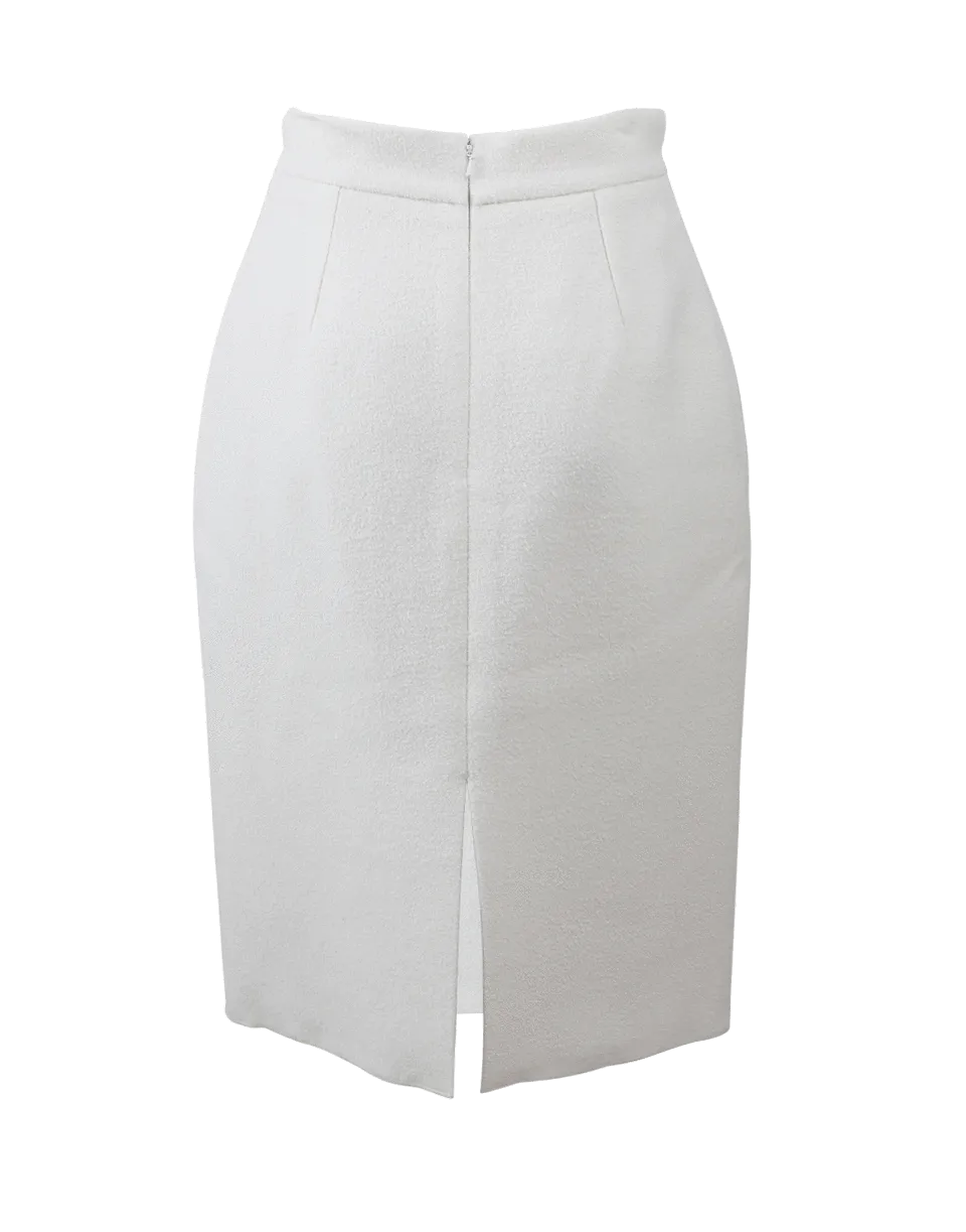 Stretch Boucle Pencil Skirt