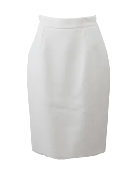 Stretch Boucle Pencil Skirt