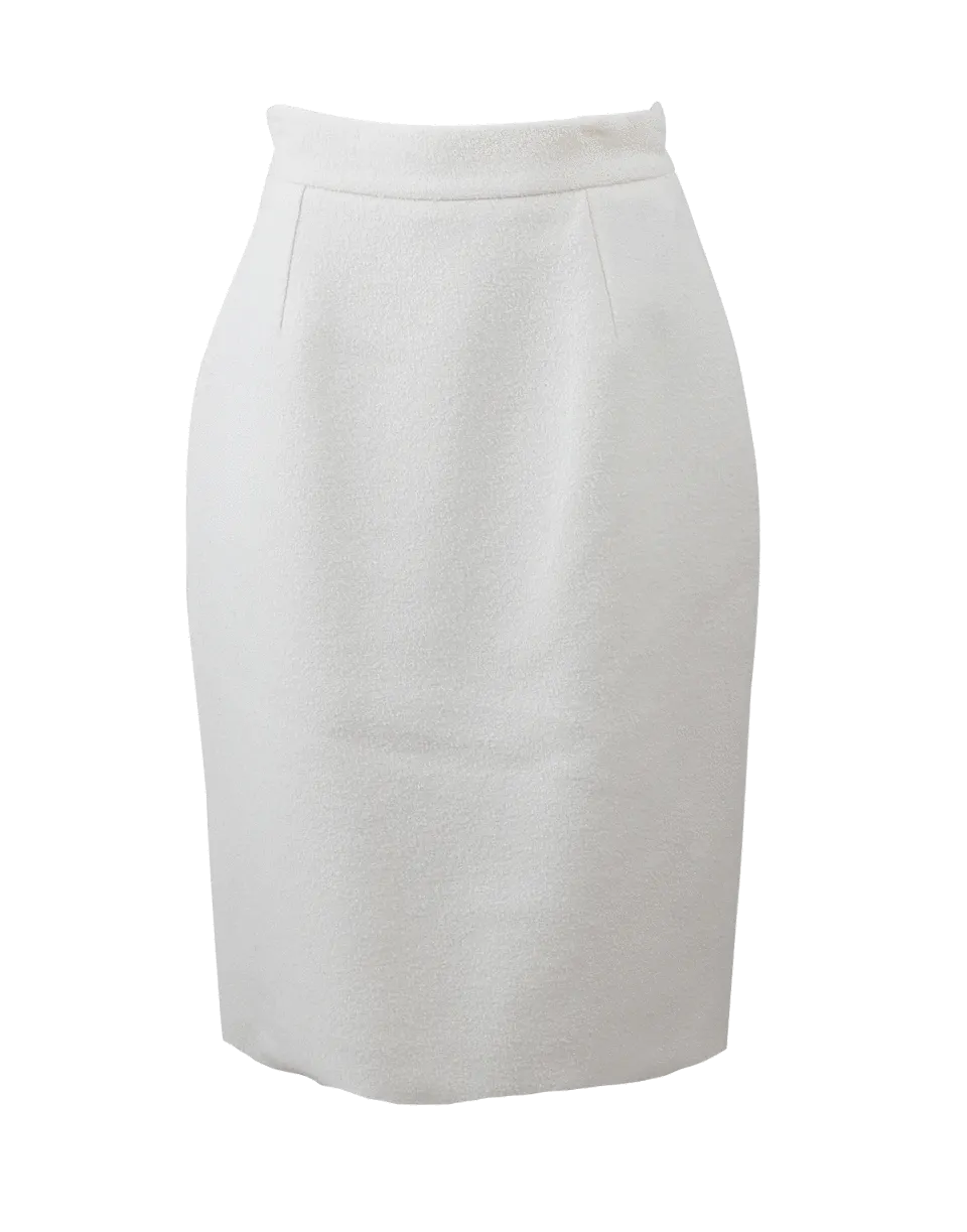 Stretch Boucle Pencil Skirt