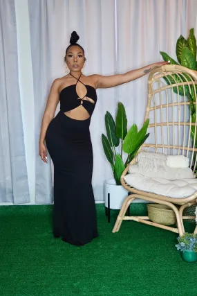 Summer Temptations Maxi Dress- Black